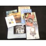 Quantity of wristwatch and clock books and catalogues, including Omega, Breitling etc. P&P group