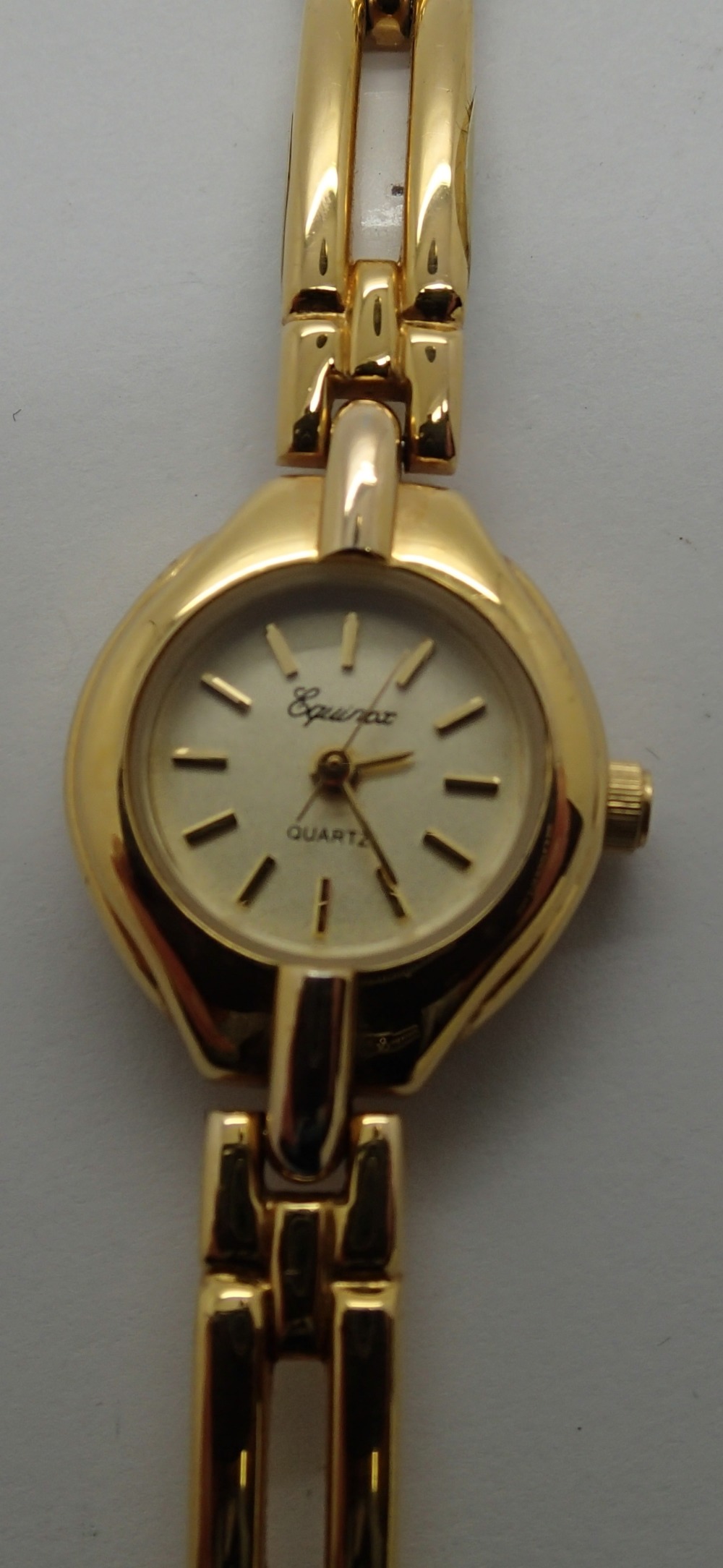 Ladies gold plated dress wristwatch