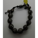 Shamballa type ladies ball bracelet