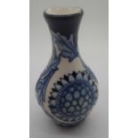 Moorcroft vase in the Sunflower pattern H: 12 cm