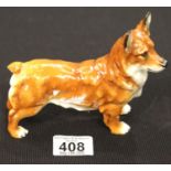 Royal Doulton Welsh Corgi 'Champion Spring Robin' - No. HN2558 in gloss H: 13 cm. P&P Group 1 (£14+