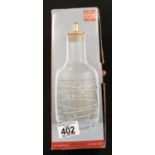 Holmegaard Christmas crystal decanter, boxed. P&P Group 2 (£18+VAT for the first lot and £2+VAT