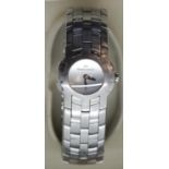 Maurice Lacroix ladies stainless steel dress wristwatch with box and papers. Working at lotting