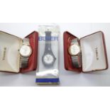 Two boxed Timex wristwatches and a Buler example. P&P Group 1 (£14+VAT for the first lot and £1+