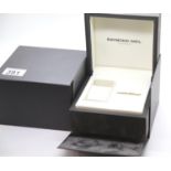 Raymond Weil empty empty watch box, with outer card box. P&P Group 1 (£14+VAT for the first lot
