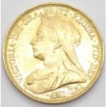 Victoria 1895 full sovereign. P&P Group 1 (£14+VAT for the first lot and £1+VAT for subsequent lots)