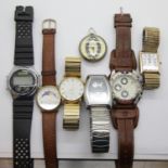 Mixed ladies watches including two nurses fob watches. P&P Group 1 (£14+VAT for the first lot and £