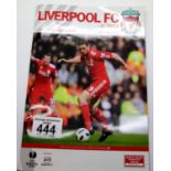 Liverpool FC vs SC Braga programme signed by Dalgleish and Suarez. P&P Group 1 (£14+VAT for the