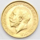 Full George V 1911 sovereign. P&P Group 1 (£14+VAT for the first lot and £1+VAT for subsequent lots)