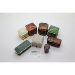 Eight Victorian and Edwardian ring boxes. P&P Group 1 (£14+VAT for the first lot and £1+VAT for