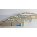 3x Albatros Models 1:1250 Scale Model Ships to Incude: Nr: AL 210 Devonia, Nr: 185 Arcadia, Nr: