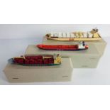 3x Bille 1:1250 Scale Model Ships to Include: Bl 138 Dole Chile, Bl 117 Haveistern, Bl 110 Cape