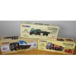 Corgi x 3, 2 Brewery Collection & 1 Pickfords Foden 8 wheel flatbed
