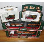 Four Corgi Eddie Stobart lorries, vans etc P&P group 2 (£20 for the first item and £2.50 for
