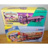 Corgi 1.50 scale Codonas Leyland 8 wheel truck and a Chipperfields AEC pole truck P&P group 2 (£20