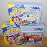 Two Corgi 1.50 scale Chipperfields Circus Models 96905 and 97092 P&P group 2 (£20 for the first item