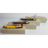 4x 1:1250 Scale Model Ships to Include: Speybank, Conger, Seadevil, Orcades II - All 4x Models are