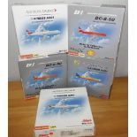 Five Star Jets 1.500 scale two Austrian, two Braniff and an Air Jamaica P&P group 2 (£20 for the