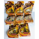 8 Indiana Jones Action Figures - All Brand New & Still Carded with Blister Packs P&P group 2 (£20