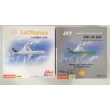 Two Star Jets 1.500 scale Passenger Planes Braniff International and Lufthansa P&P group 2 (£20