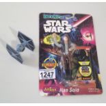 Benders Han Solo Star Wars figurine and a TIE Fighter P&P group 1 (£16 for the first item and £1.