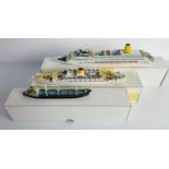 3x Mercator Models 1:1250 Scale Models to Include: M946 Himalaya, M933 Oriana P&O Line, M929