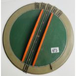 Hornby Dublo Tinplate 3-Rail Turntable. P&P Group 2 (£18+VAT for the first lot and £2+VAT for