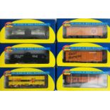 6x Athearn HO Gauge Assorted Freight Wagons - Boxed. P&P Group 2 (£18+VAT for the first lot and £2+