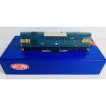 Heljan 2703 Fitted with P4 Wheel Sets, DCC Digital Fitted Lenz, BR Blue 27105 Loco Boxed - DCC