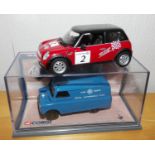 Corgi 2x new Mini Cooper Premium John Cooper and Bedford CF RAC Van. P&P Group 2 (£18+VAT for the