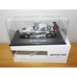 Minimax Special Edition Chrome Mercedes AMG SLS. P&P Group 2 (£18+VAT for the first lot and £2+VAT