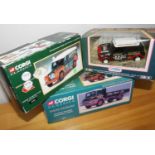 Corgi 3x Eddie Stobart Collection, 1x Land Rover, 1x Thames Trailer and 1x Rally Mini Car. P&P Group