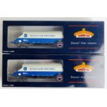 2x Bachmann 37-327 90T Buxton Lime JGA Wagons - Both Fitted with P4 Wheel Sets - Boxed. P&P Group