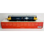 Hornby R2349 Fitted with P4 Wheel Sets, Class 50 035 BR Blue Large Logo ARK Royal Loco - Boxed - DCC