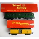 Triang R158 Diesel Trailer Car & R114 Box Car - TC Series - Both Boxed. P&P Group 2 (£18+VAT for the