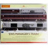 Hornby OO Gauge EWS Manager Trains Coaches only x3 - Contained in Train Pack Box. P&P Group 2 (£18+