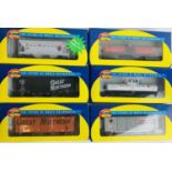 6x Athearn HO Gauge Assorted Freight Wagons - Boxed. P&P Group 2 (£18+VAT for the first lot and £2+