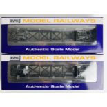 2x Dapol KTA Weathered Wagons - Fitted with P4 Wheel Sets - Boxed. P&P Group 2 (£18+VAT for the