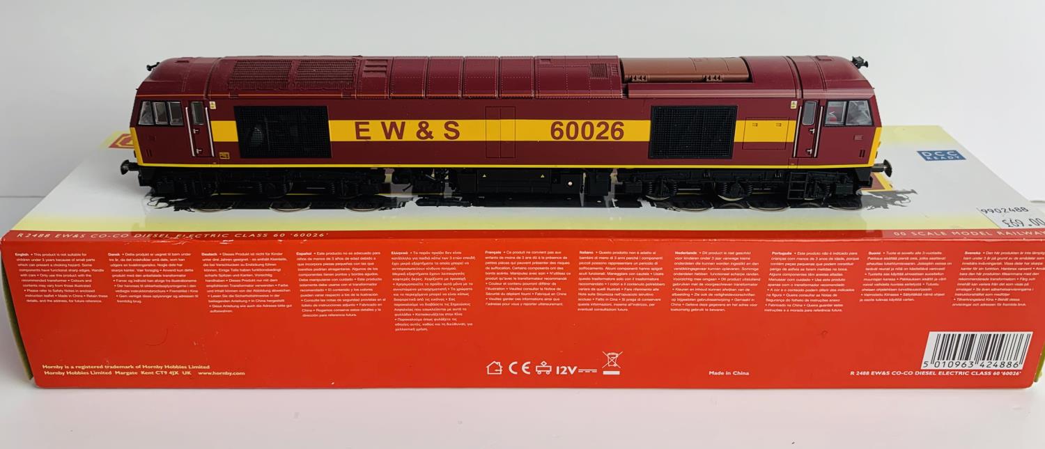 Hornby R2488 Fitted with P4 Wheel Sets, DCC Digital Fitted DigiTrains Sound Active Drive, Class 60