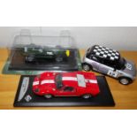 Corgi New Mini Cooper, Solido Ford GT and F1 Vanwall all 1.43 scale. P&P Group 2 (£18+VAT for the