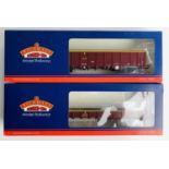 2x Bachmann EWS Wagons - Fitted with P4 Wheel Sets - 38-240 MBA Megabox 38-245 MOA Low Sided. P&P