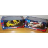 Two IXO 24 Heures Du Mans 1.43 scale race cars. P&P Group 2 (£18+VAT for the first lot and £2+VAT