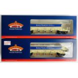 2x Bachmann JJA Auto Ballaster Wagons - Fitted with P4 Wheel Sets - 38-210 & 38-211 - Both Boxed.