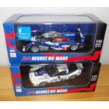 Two IXO 24 Heures Du Mans race cars 1:43 scale. P&P Group 2 (£18+VAT for the first lot and £2+VAT