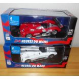 Two IXO 24 Heures Du Mans race cars 1:43 scale. P&P Group 2 (£18+VAT for the first lot and £2+VAT