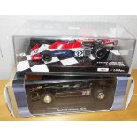 Minichamps Tyrell Ford 007 0596/1008 and Atlas Lotus Ford Andretti. P&P Group 2 (£18+VAT for the