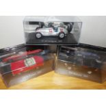 Three Mercedes Collection 1 x W 125 Race Car, 1 x 300 SL Roadster and 1 x McLaren all 1:43 scale.