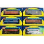 6x Athearn HO Gauge Assorted Freight Wagons - Boxed. P&P Group 2 (£18+VAT for the first lot and £2+