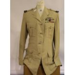 RAF Officer's tunic with buttons and WWII Bars. P&P Group 3 (£25+VAT for the first lot and £5+VAT