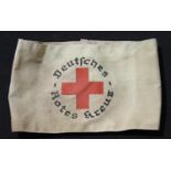 WWII German style Red Cross armband. P&P Group 1 (£14+VAT for the first lot and £1+VAT for